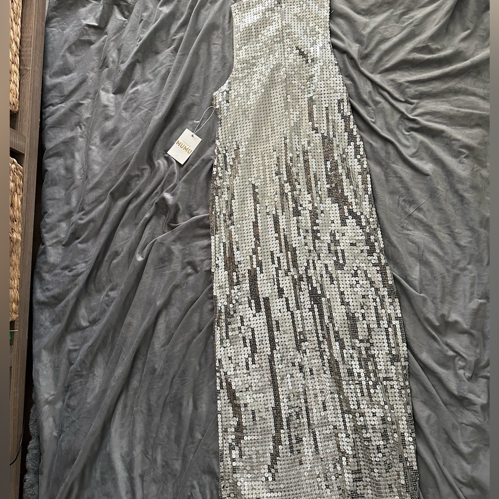 NWT Showmeyourmumu silver disco dress size medium. - Picture 5 of 5